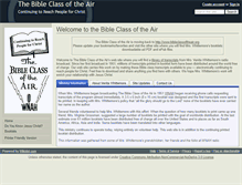 Tablet Screenshot of bibleclassoftheair.wikidot.com