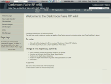 Tablet Screenshot of darkmoonfaire.wikidot.com