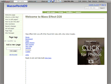 Tablet Screenshot of masseffectd20.wikidot.com