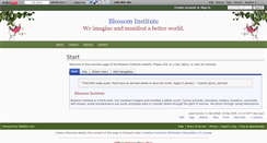 Desktop Screenshot of blossom-institute.wikidot.com