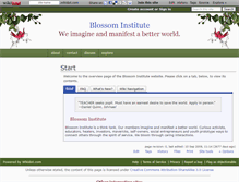 Tablet Screenshot of blossom-institute.wikidot.com