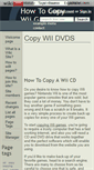 Mobile Screenshot of copywiidvds.wikidot.com