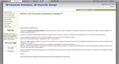 Desktop Screenshot of 3d-character-animation-design.wikidot.com