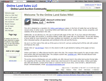 Tablet Screenshot of onlinelandsales.wikidot.com