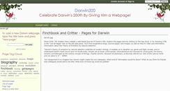 Desktop Screenshot of darwin200.wikidot.com