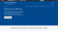 Desktop Screenshot of go-annette.wikidot.com