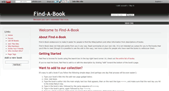 Desktop Screenshot of findabook.wikidot.com