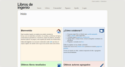Desktop Screenshot of librosdeingenio.wikidot.com