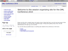 Tablet Screenshot of dmlconference2010.wikidot.com
