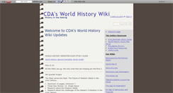 Desktop Screenshot of cdaworldhistory.wikidot.com