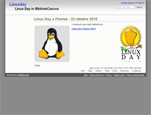 Tablet Screenshot of linuxday.wikidot.com