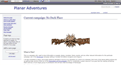 Desktop Screenshot of planaradventures.wikidot.com