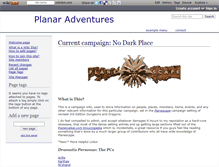 Tablet Screenshot of planaradventures.wikidot.com