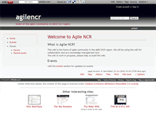 Tablet Screenshot of agilencr.wikidot.com