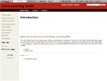 Tablet Screenshot of lotroguide.wikidot.com