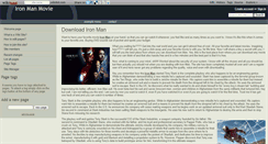 Desktop Screenshot of iron-man-movie.wikidot.com