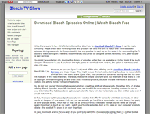 Tablet Screenshot of bleach-tvshow.wikidot.com
