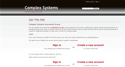 Desktop Screenshot of complex-systems.wikidot.com