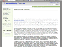 Tablet Screenshot of downloadfireflyepisodes.wikidot.com
