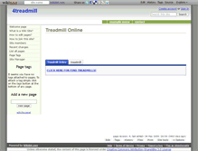 Tablet Screenshot of 4treadmill.wikidot.com