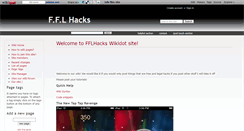 Desktop Screenshot of fflhacks.wikidot.com