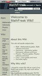 Mobile Screenshot of mathfreak.wikidot.com