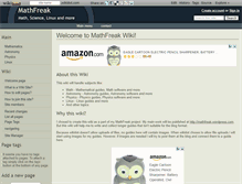 Tablet Screenshot of mathfreak.wikidot.com