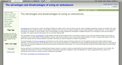 Desktop Screenshot of air-ambulance.wikidot.com