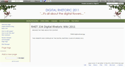 Desktop Screenshot of digrhet2011.wikidot.com