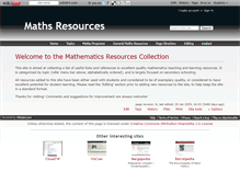 Tablet Screenshot of mathsresources.wikidot.com