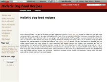 Tablet Screenshot of holisticdogfoodrecipes.wikidot.com