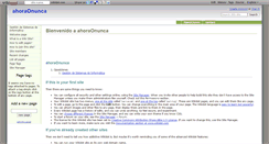 Desktop Screenshot of ahoraonunca.wikidot.com