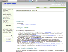 Tablet Screenshot of ahoraonunca.wikidot.com