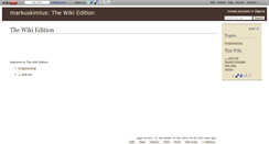 Desktop Screenshot of markuskimius.wikidot.com