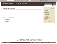 Tablet Screenshot of markuskimius.wikidot.com