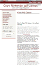 Mobile Screenshot of copynintendowiigames.wikidot.com