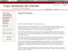 Tablet Screenshot of copynintendowiigames.wikidot.com