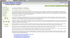 Desktop Screenshot of labrador-retriever-training.wikidot.com