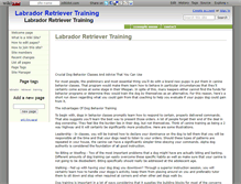 Tablet Screenshot of labrador-retriever-training.wikidot.com