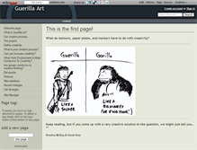 Tablet Screenshot of guerilla-art.wikidot.com