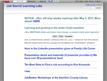 Tablet Screenshot of jobsearchlearninglabs.wikidot.com