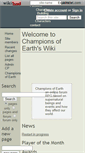 Mobile Screenshot of championsofearth.wikidot.com