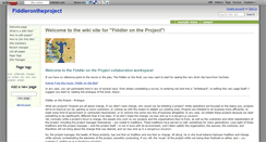 Desktop Screenshot of fiddlerontheproject.wikidot.com