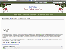 Tablet Screenshot of latex2e.wikidot.com