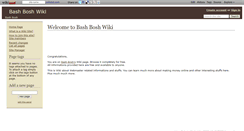 Desktop Screenshot of bashbosh.wikidot.com