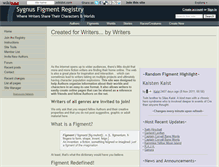 Tablet Screenshot of figmentregistry.wikidot.com