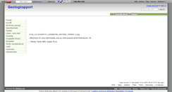 Desktop Screenshot of geologirapport.wikidot.com