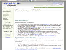 Tablet Screenshot of 1stpaydayloan.wikidot.com