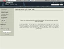 Tablet Screenshot of lightzone.wikidot.com