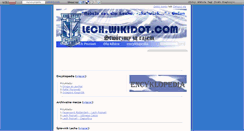 Desktop Screenshot of lech.wikidot.com